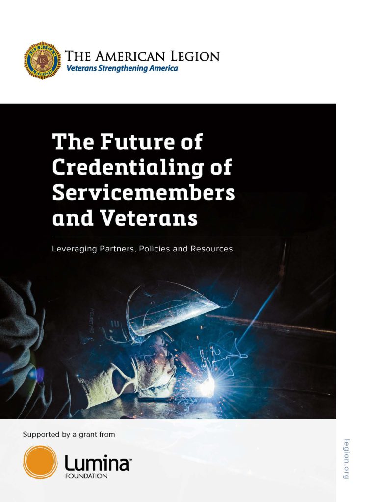 The Future of Credentialing of Servicemembers and Veterans cover