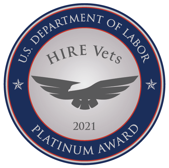 2021 HIRE Vets Medallion-Platinum Award