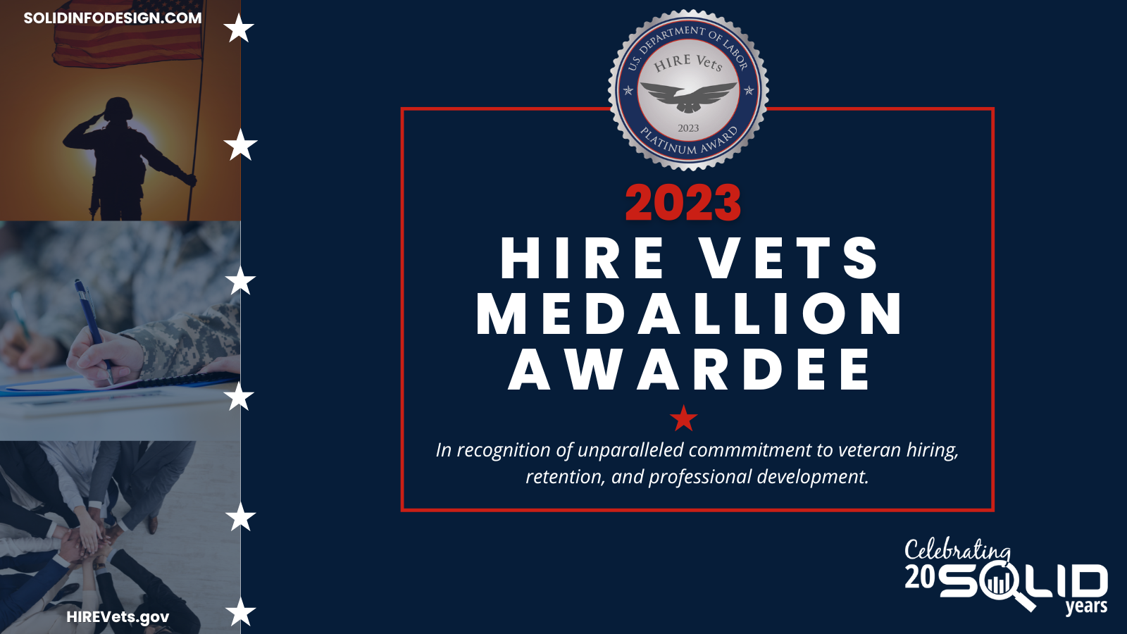 SOLID Receives HIRE Vets Platinum Medallion Award For Third Consecutive ...